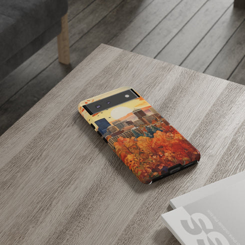 An Urban Autumn Overlook - Impact Resistant Phone Case